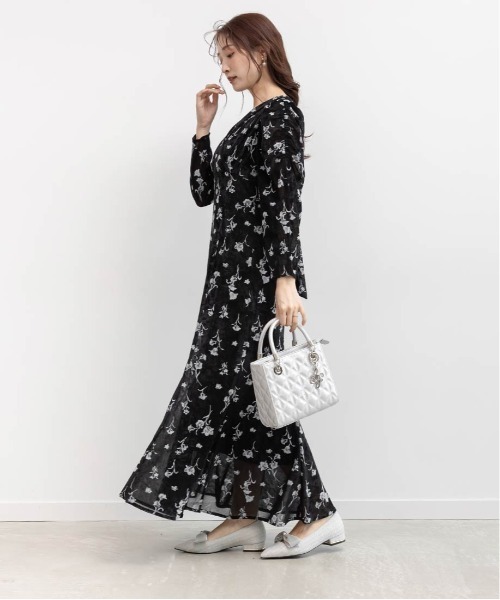 RANDA（ランダ） ワンピース フロッキーチュールカシュクール