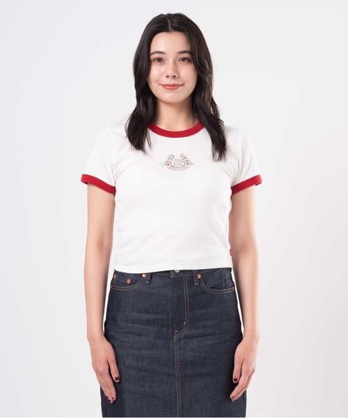 Levi's（リーバイス） tシャツ グラフィック ミニ リンガーTシャツ