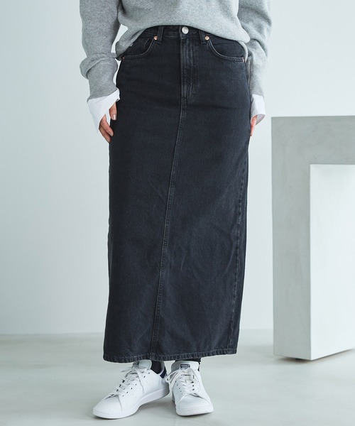 SOMETHING サムシング デニム ロング スカート ☆極美品☆値下げ中！ SOMETHING（サムシング） デニムスカート ヴィンテージ ロングデニム
