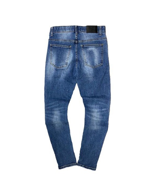 「adamsJUGGLER」 加工スキニーデニムパンツ M インディゴブルー メンズ