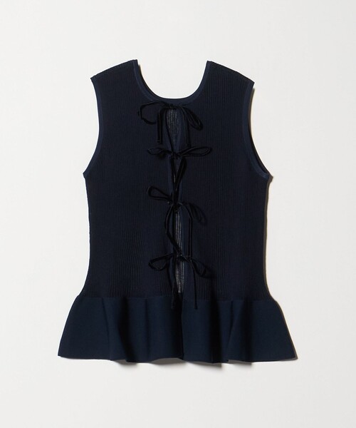 UNITED ARROWS ニット セーター シアー リボン 2WAY ベスト