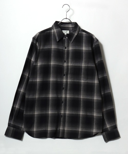 シャツ 2026AW USAコットン オンブレネルチェック レギュラーカラー