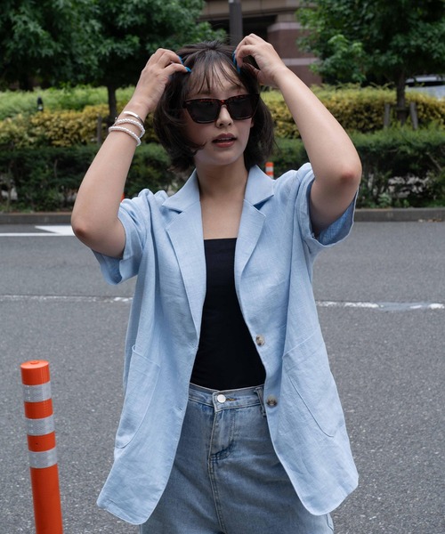 BLUE×PALANG（ブルーパラン） ジャケット テーラードジャケット LINEN