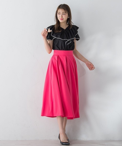 「QUEENS COURT」 ノースリーブブラウス M ピンク レディース_画像8