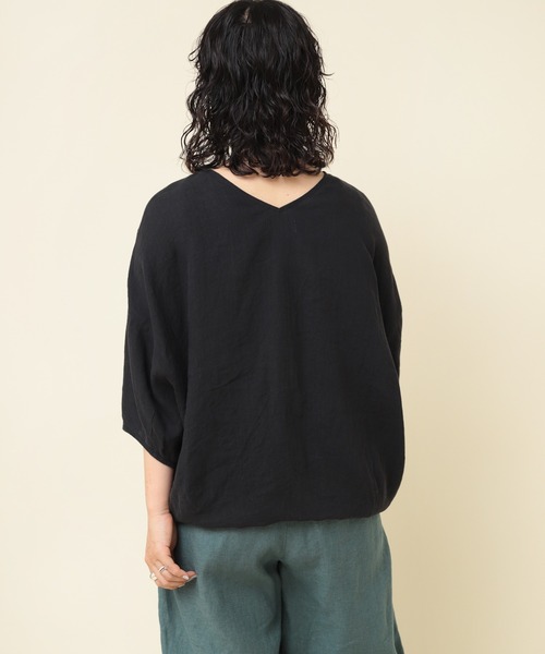 「RNA-N」 半袖ブラウス MEDIUM ブラック レディース_画像8