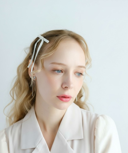 ロエムトウキョウ　LOEM TOKYO quilt white ヘアクリップ ロエムトウキョウ LOEM TOKYO quilt white ヘアクリップ