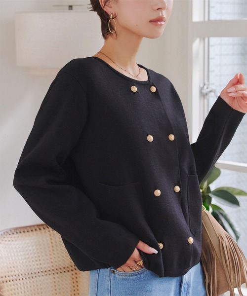 KOBE LETTUCE（神戸レタス） カーディガン ダブルボタンニット