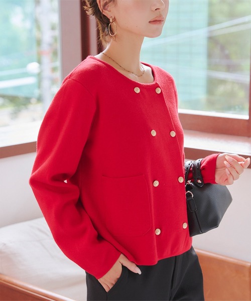 KOBE LETTUCE（神戸レタス） カーディガン ダブルボタンニット