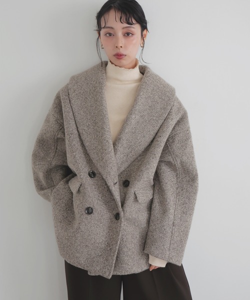 LIAN（リアン） コート チェスターコート ショールカラーカール
