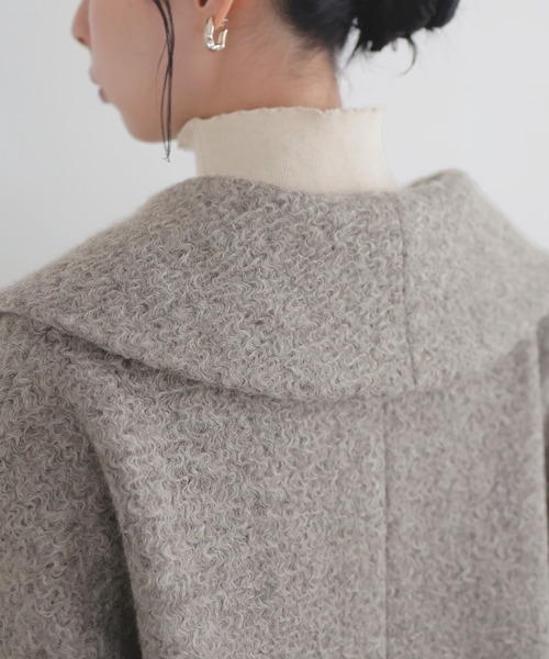 最終値下げ　LIAN ショールカラーカールシャギーコート チェスターコート LIAN（リアン） コート チェスターコート ショールカラーカール