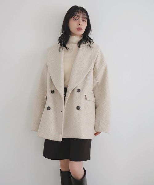 LIAN（リアン） コート チェスターコート ショールカラーカール