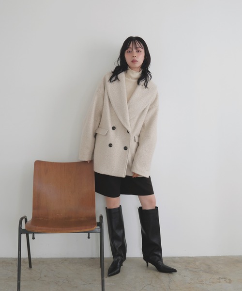 LIAN（リアン） コート チェスターコート ショールカラーカール