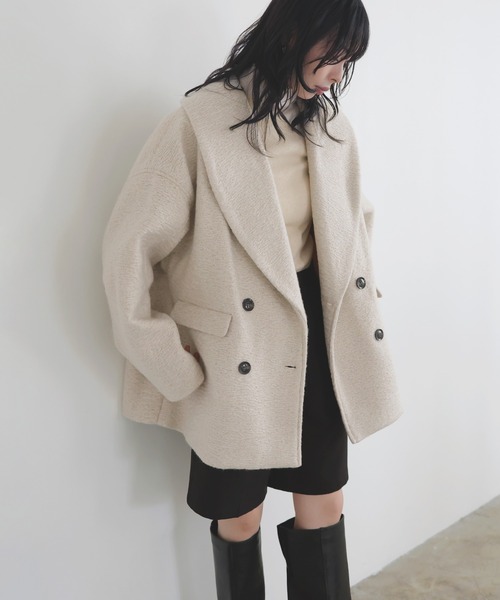 LIAN（リアン） コート チェスターコート ショールカラーカール