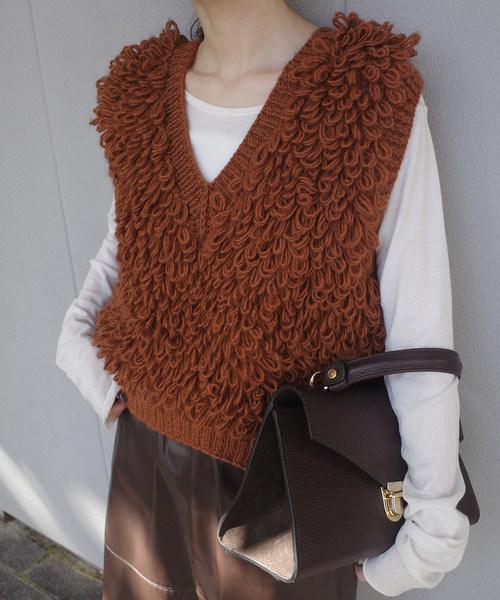 SLOBE IENA（スローブイエナ） ベスト ジレ NEPAL HAND KNIT SLOBE別注