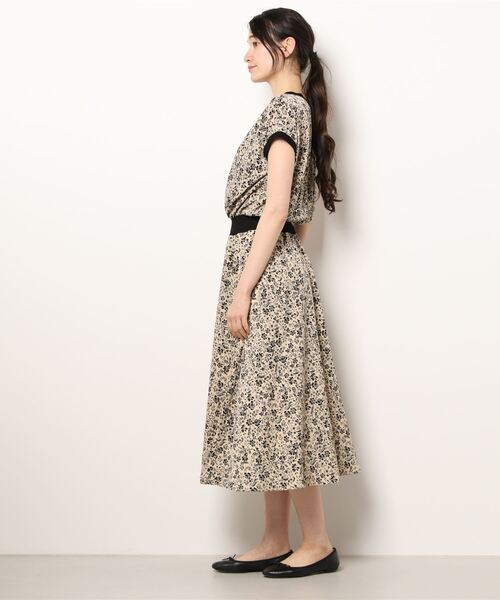 「PREFERIR」 半袖ワンピース LARGE ベージュ レディース_画像2