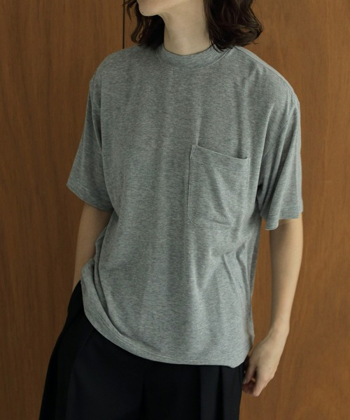 「anuke」 半袖Tシャツ FREE グレー レディース_画像3