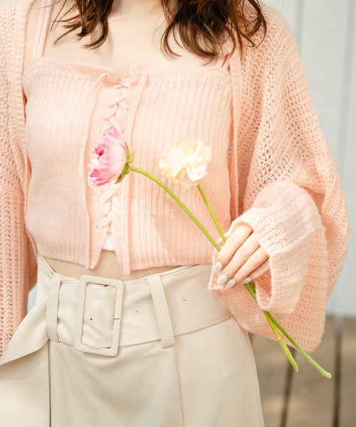 ⚠️まる　mideal スパンコールニットアンサンブル spangle knit ensemble / スパンコールニットアンサンブル