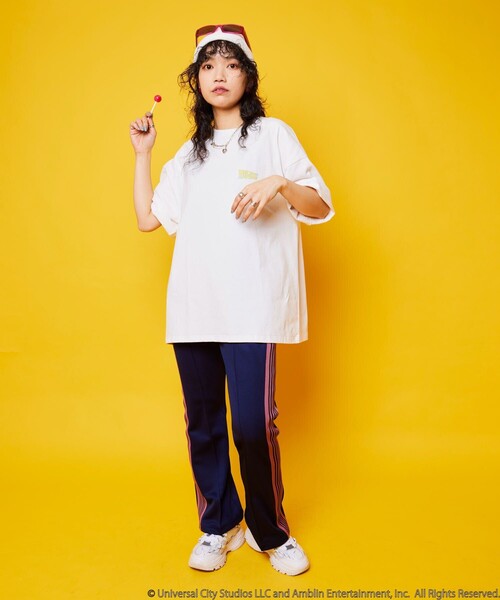 「PUBLUX」 半袖Tシャツ「BACK TO THE FUTUREコラボ」 MEDIUM サックスブルー メンズ_画像9