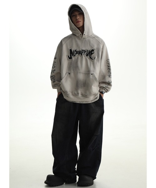 MASONPRINCE 「MASONPRINCE」プルオーバーパーカー L ブラック メンズ