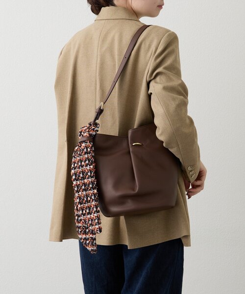 russet（ラシット） ショルダーバッグ バッグ ツイードスカーフ付き