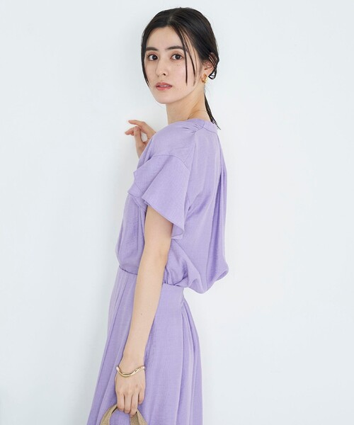 「NOLLEY'S」 半袖ブラウス FREE ベージュ レディース_画像3