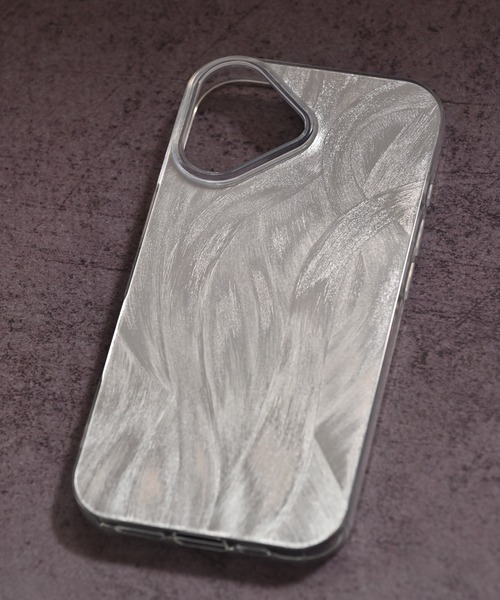 Alite cloth（アリーテクロス） スマホケース シルバーフェザー風