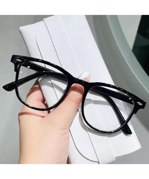 NO WAY 伊達メガネ メガネ 眼鏡 /Bz/黒ブチ伊達メガネ/ウェイ