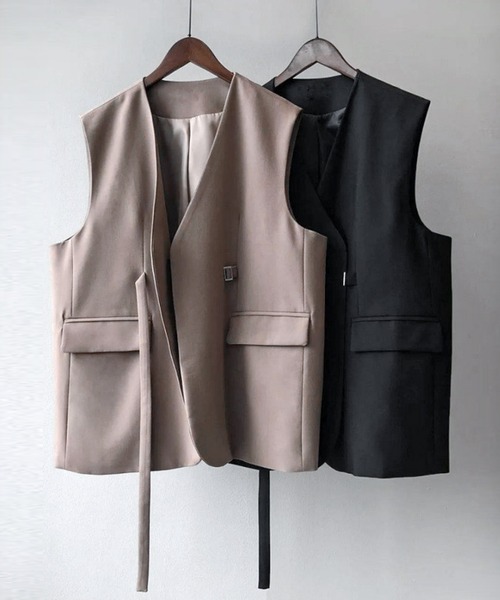 「JOHNNY WOLF」 ベスト M ブラック メンズ_画像5