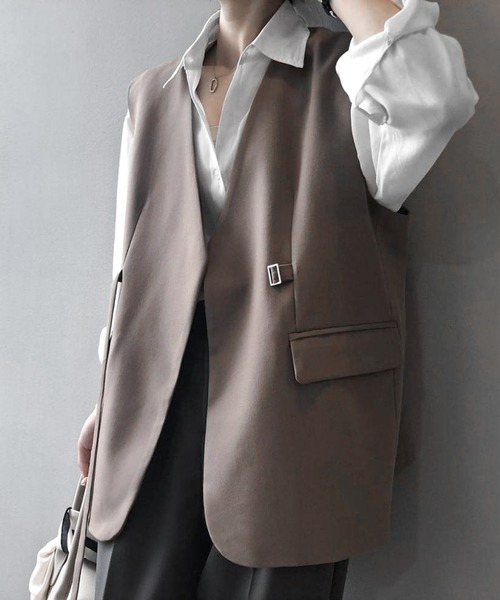 「JOHNNY WOLF」 ベスト M ブラック メンズ_画像7