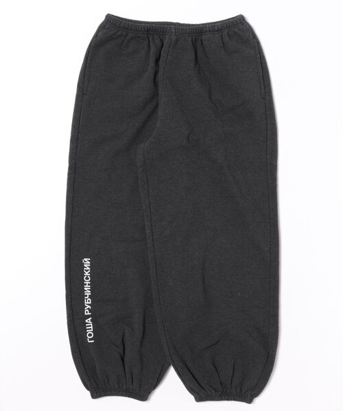 gengosha rubchinskiy スウェットワイドパンツ 黒 Gosha Rubchinskiy スウェットパンツ ジャージ GOSHA RUBCHINSKIY