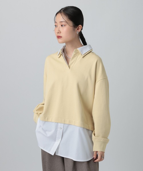 LEPSIM（レプシィム） tシャツ シャツレイヤード風プルオーバー 613155