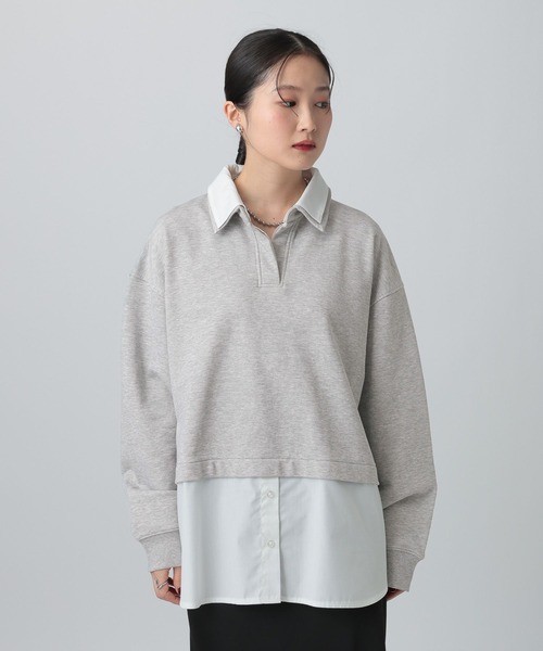 LEPSIM（レプシィム） tシャツ シャツレイヤード風プルオーバー 613155