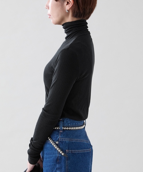 「VERMEIL par iena」 長袖カットソー FREE ブラック レディース_画像4