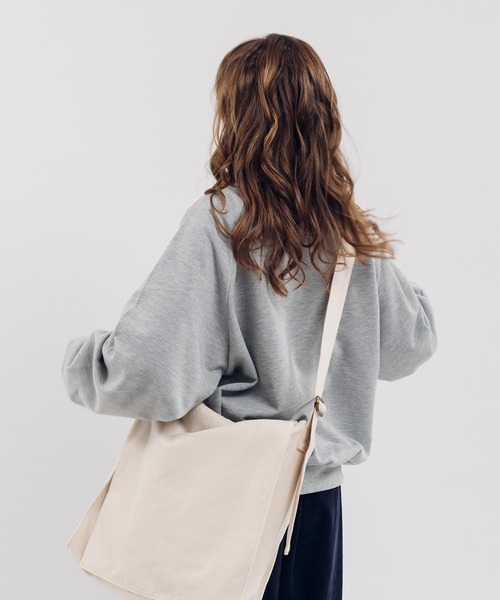 「MUHET」 スウェットカットソー MEDIUM ネイビー レディース_画像6