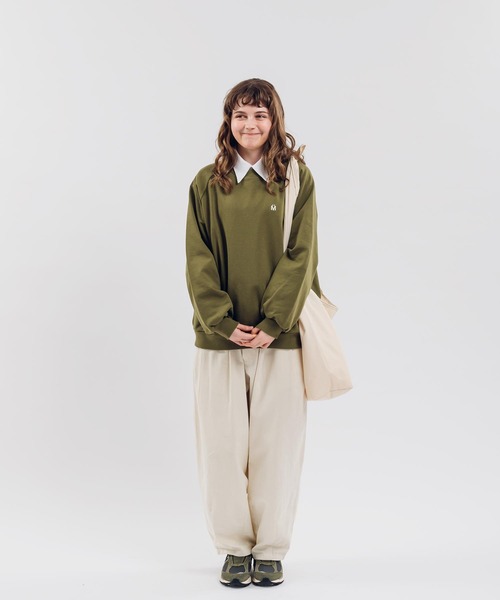 「MUHET」 スウェットカットソー MEDIUM ネイビー レディース_画像7