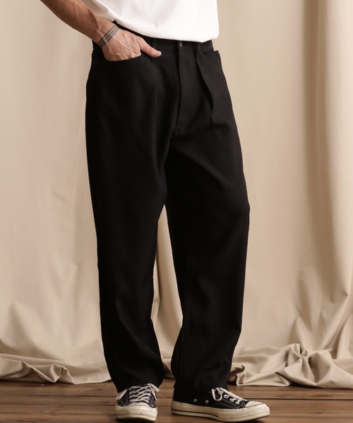 【美品】Schott ショット Wrangler ブラック スラックス L Schott N.Y.C（ショット） 「schott」 「Wrangler」スラックス X-LARGE