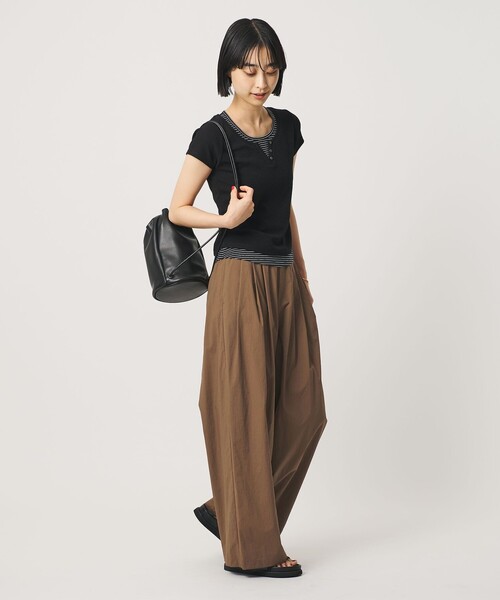 BEAUTY＆YOUTH UNITED ARROWS ワイドパンツ パンツ ナイロンコットン