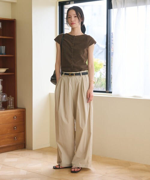 BEAUTY＆YOUTH UNITED ARROWS パンツ ナイロンコットン ワイドタック