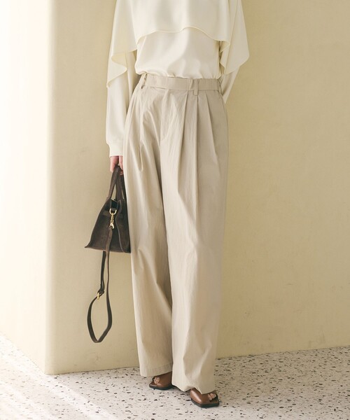 BEAUTY＆YOUTH UNITED ARROWS パンツ ナイロンコットン ワイドタック