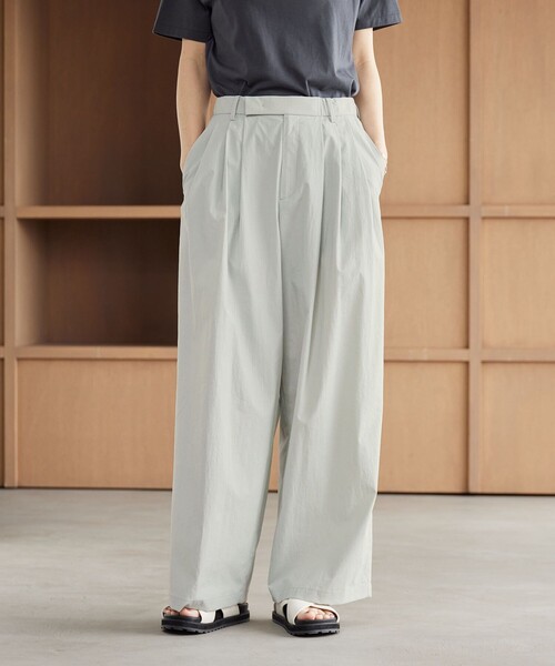 BEAUTY＆YOUTH UNITED ARROWS パンツ ナイロンコットン ワイドタック