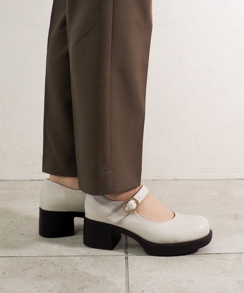 「byあしながおじさん」 パンプス 24.5cm アイボリー レディース_画像3