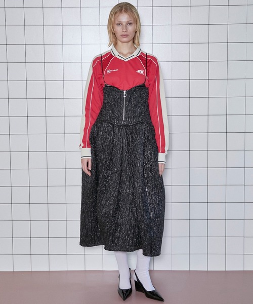 「MAISON SPECIAL」 ノースリーブワンピース 36 ブラック レディースの画像