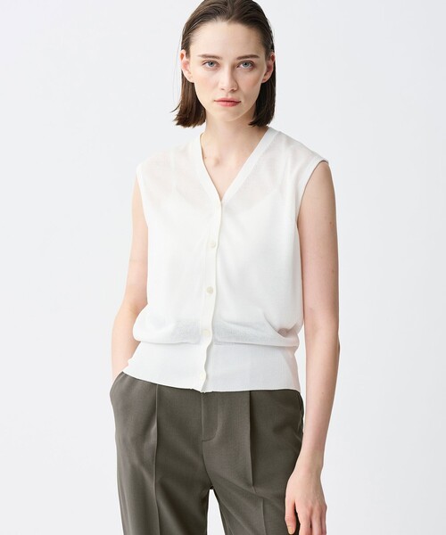 「uncrave」 ニットベスト 2 ブラウン レディース_画像2