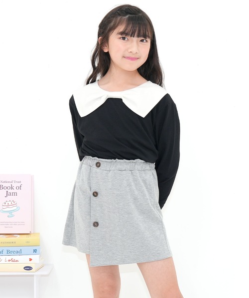 Bee des Bee tシャツ 襟リボントップス キッズ 子供服 女の子