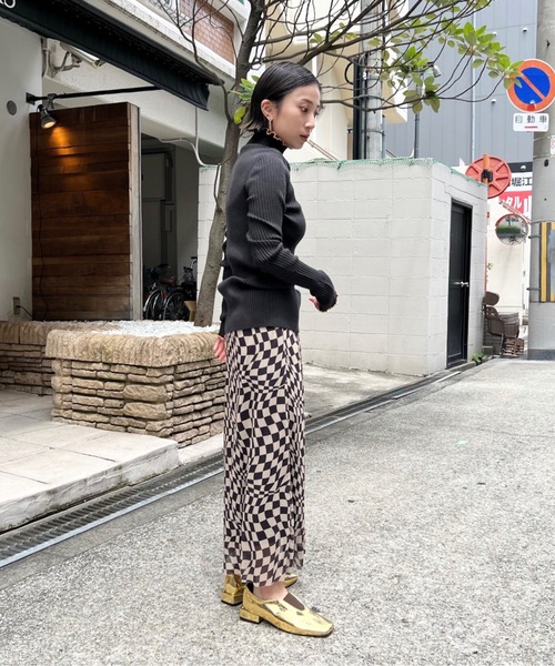 「SANSeLF」 ロングスカート FREE ベージュ レディース_画像2