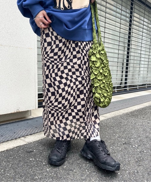 「SANSeLF」 ロングスカート FREE ベージュ レディース_画像9