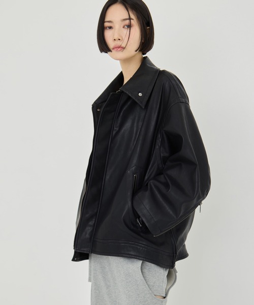 STUDIOUS レザージャケット　ブラック Recommended RIDERS JACKET｜ STUDIOUS ONLINE公式通販サイト