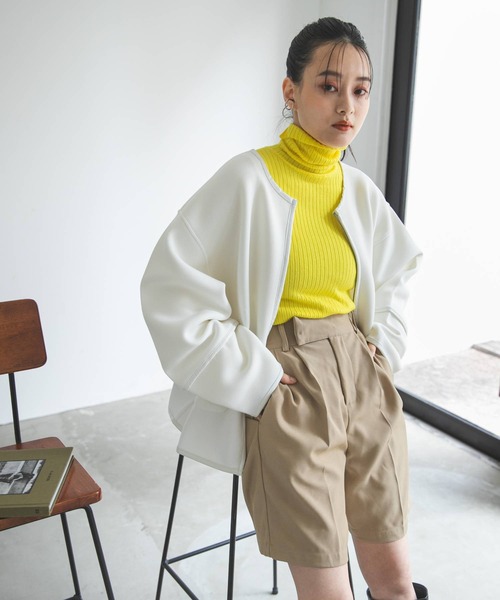 「bohmal」 ブルゾン FREE ホワイト レディース_画像8