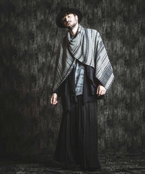 「NO ID.」 ポンチョ ONE SIZE ブラック メンズ_画像3