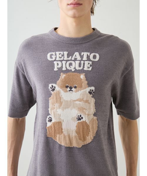 ジェラートピケ　『完売』ドッグジャガードプルオーバー　ポメラニアン　新品未使用 gelato pique（ジェラートピケ） パジャマ 「ONLINE限定カラーあり